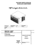 COVER Diagram and Parts List for FAC054K7A6  Frigidaire Air Conditioner