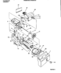 ICE CONTAINER & DISPENSER DRIVE Diagram and Parts List for FRS22WHBD0  Frigidaire Refrigerator