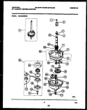 TRANSMISSION PARTS Diagram and Parts List for MLXE62RBW0  Tappan Washer Dryer Combo