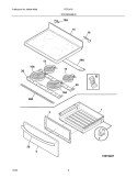 TOP / DRAWER Diagram and Parts List for FEFL67DCB  Frigidaire Range