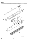 CONTROL PANEL Diagram and Parts List for FGB557CEBF  Frigidaire Wall Oven