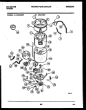 TUB DETAIL Diagram and Parts List for AW300G2W  Kelvinator Washer