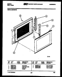 DOOR PARTS Diagram and Parts List for OB27S7ZYA  Gibson Microwave Oven Combo