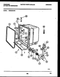 TUB AND FRAME PARTS Diagram and Parts List for DW8800AWW1  Frigidaire Dishwasher