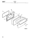 DOOR Diagram and Parts List for MEF305PBDA  Kelvinator Range