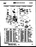 POWER CONTROL Diagram and Parts List for 76-4667-32-06  Tappan Microwave Oven Combo
