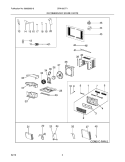 RECOMMENDED SPARE PARTS Diagram and Parts List for CRA106CT14  Frigidaire Air Conditioner