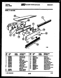 CONTROL PANEL Diagram and Parts List for 11-1159-00-02  Tappan Wall Oven