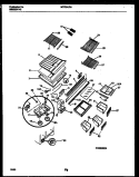SHELVES AND SUPPORTS Diagram and Parts List for MRT24JRAYO  Frigidaire Refrigerator