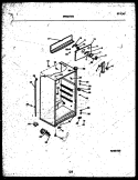CABINET PARTS Diagram and Parts List for ATG175NCD0  Frigidaire Refrigerator