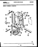 INTERIOR PARTS Diagram and Parts List for TC500AWW0  Frigidaire Trash Compactor
