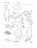 BODY Diagram and Parts List for TEF350DWA  Tappan Range