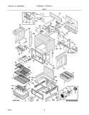 BODY Diagram and Parts List for FGES3075KBB  Frigidaire Range