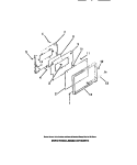 OVEN DOOR, PANELS Diagram and Parts List for RG94BAB3  Frigidaire Wall Oven