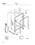TUB Diagram and Parts List for FDB710LCC0  Frigidaire Dishwasher