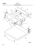 CONTROLS Diagram and Parts List for FGR231AS3  Frigidaire Dryer