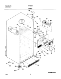 CABINET Diagram and Parts List for FRT18B5AB7  Frigidaire Refrigerator