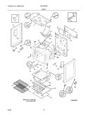 BODY Diagram and Parts List for FGF366EMC  Frigidaire Range