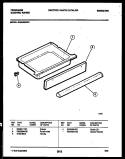 DRAWER PARTS Diagram and Parts List for REG435WRW1  Frigidaire Range