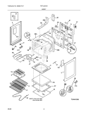 BODY Diagram and Parts List for FEFL63HSA  Frigidaire Range