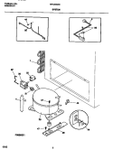 SYSTEM Diagram and Parts List for MFC25M4BW3  Frigidaire Freezer
