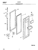 REFRIGERATOR DOOR Diagram and Parts List for GRS26ZRHW2  Gibson Refrigerator