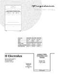 COVER Diagram and Parts List for FGFL79GBF  Frigidaire Range