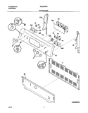 BACKGUARD Diagram and Parts List for NGSE3WZAQE  Frigidaire Range