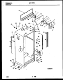 CABINET PARTS Diagram and Parts List for MRT17NRBY0  Frigidaire Refrigerator