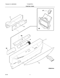 CONTROL PANEL Diagram and Parts List for PLD2850RDC3  Frigidaire Dishwasher
