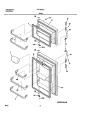 Part Location Diagram of 241872507 Frigidaire Freezer Door Gasket - Black