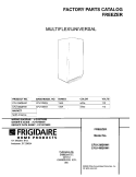 COVER Diagram and Parts List for CFU12M2HW1  Frigidaire Freezer