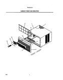 CABINET FRONT / WRAPPER Diagram and Parts List for FAS155J1A1  Frigidaire Air Conditioner