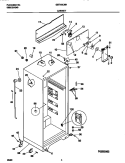 CABINET Diagram and Parts List for GRT16CNHW0  Gibson Refrigerator