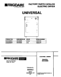COVER Diagram and Parts List for MDE336MBD1  Kelvinator Dryer