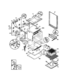 BODY Diagram and Parts List for F04S350BWB  Frigidaire Range