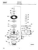 MOTOR Diagram and Parts List for MDR251RHS0  Frigidaire Dishwasher