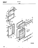 DOOR Diagram and Parts List for MRT18TRED2  Frigidaire Refrigerator