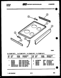 COOKTOP PARTS Diagram and Parts List for 77-4957-23-03  Tappan Range