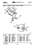 MOTOR Diagram and Parts List for CDH50E1  Frigidaire Dehumidifier