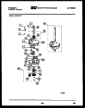 TRANSMISSION PARTS Diagram and Parts List for LCE462LL1  Frigidaire Washer