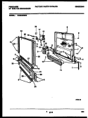 DOOR PARTS Diagram and Parts List for FDB643RBR0  Frigidaire Dishwasher