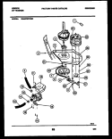 MOTOR AND IDLER ARM CLUTCH Diagram and Parts List for WA24P2WYMC  Gibson Washer