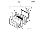 DOOR Diagram and Parts List for TMT117U1B0  Tappan Microwave