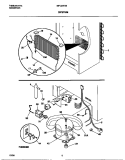 SYSTEM Diagram and Parts List for MFU20F3BW5  Frigidaire Freezer