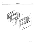 DOOR Diagram and Parts List for MC850P2  Frigidaire Microwave
