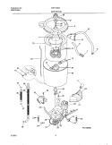 WSHR MTR, HOSE Diagram and Parts List for SWT1549AS0  Westinghouse Washer