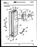 FREEZER DOOR PARTS Diagram and Parts List for 95-2497-66-02  Tappan Refrigerator