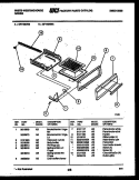 BROILER DRAWER PARTS Diagram and Parts List for GF740ND3  Frigidaire Range