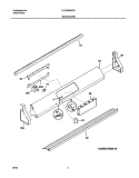 BACKGUARD Diagram and Parts List for PLCS389ACD  Frigidaire Range